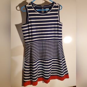Hatley Nautical Mariners Sailor Beach Resort Sz L Striped Navy White Red
